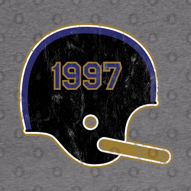 Baltimore Ravens Year Founded Vintage Helmet by Rad Love